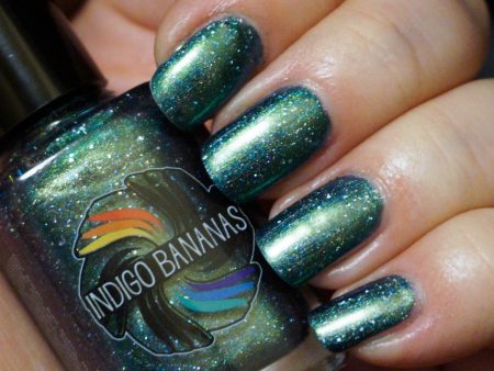 This World Belongs to Us - bright green blue multichrome linear holographic w  flakies Discount