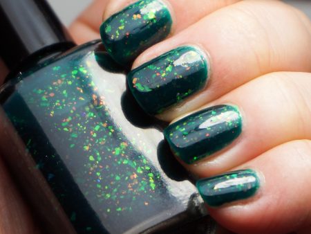 Enchanted Lake - emerald green with mix of OG UP colorshifting flakies Online