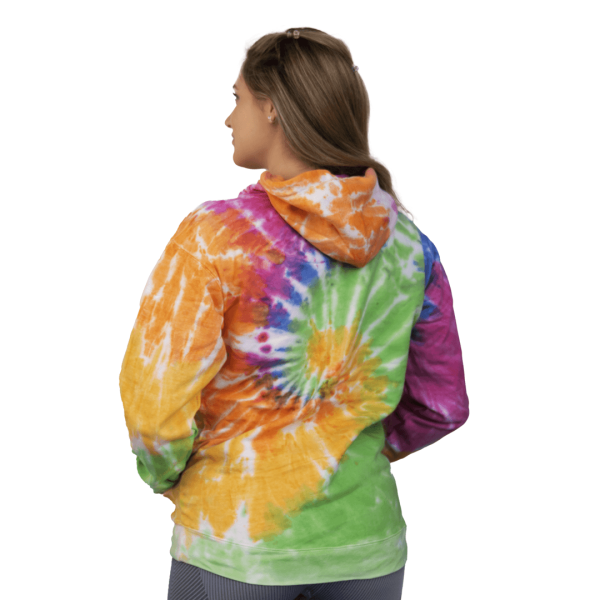 Ladies Aurora Tie-Dye Hoodie Hot on Sale