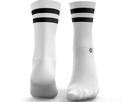 White HEXXEE 2Stripe Socks Fashion