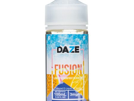 Daze Fusion - Lemon Passionfruit Blueberry Iced 100mL Online Sale