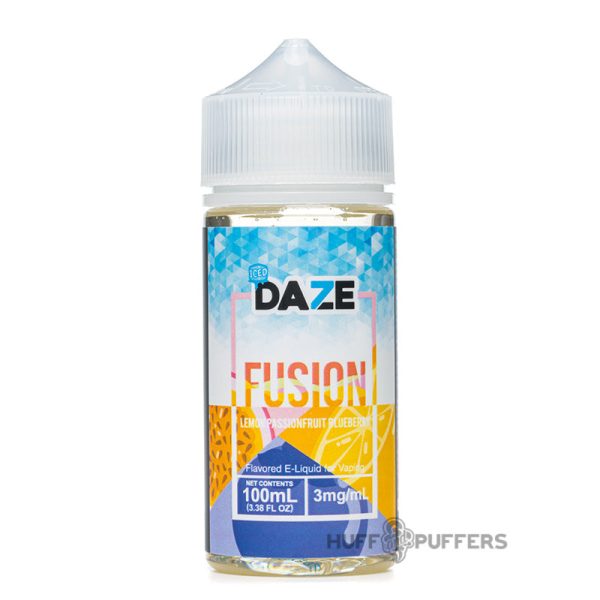 Daze Fusion - Lemon Passionfruit Blueberry Iced 100mL Online Sale