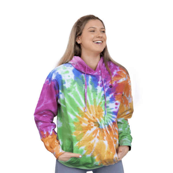 Ladies Aurora Tie-Dye Hoodie Hot on Sale