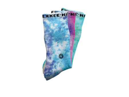 Halo Tie Dye Bundle (Multicoloured Berry Blue Green&Blue) For Cheap