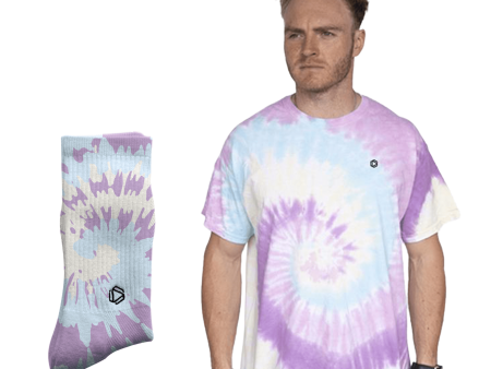 Pastel Swirl T-Shirt & Sock Combo For Discount