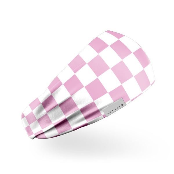 ASF Pink Checkerboard Headband Online