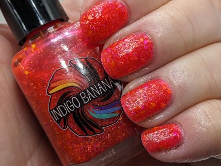 Hot Pepper Tuna - red coral neon glitter - UV reactive Supply