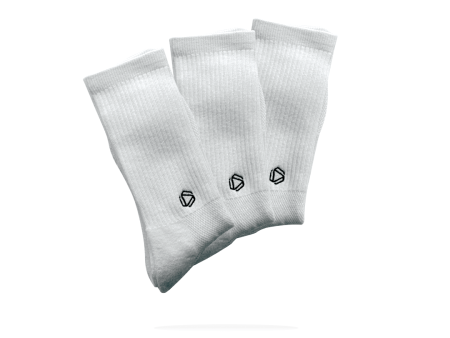 White HEXXEE Original Socks X3 For Cheap