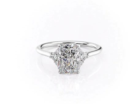 The Victoria Set With A 4 Carat Radiant Moissanite Fashion