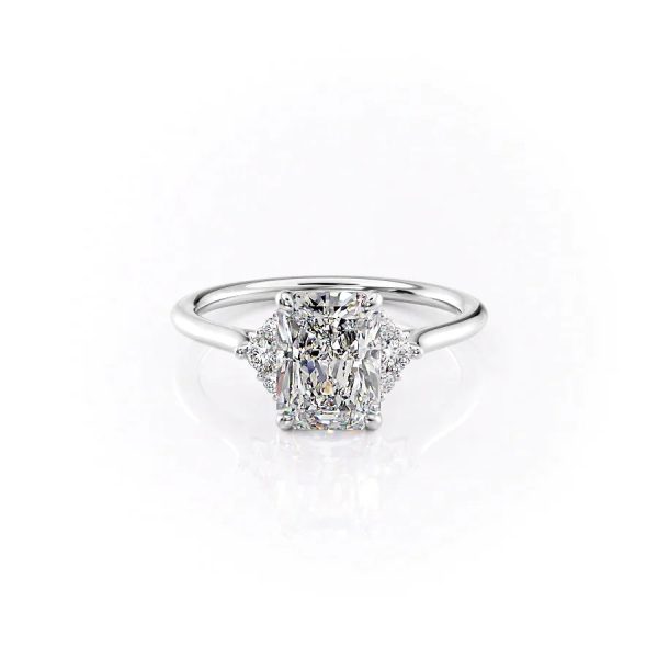 The Victoria Set With A 4 Carat Radiant Moissanite Fashion